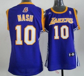 Women's Los Angeles Lakers #10 Steve Nash Revolution 30 Swingman Purple Jerseys,We sell and wholesale Women's Los Angeles Lakers #10 Steve Nash Revolution 30 Swingman Purple Jerseys on line form chian!
