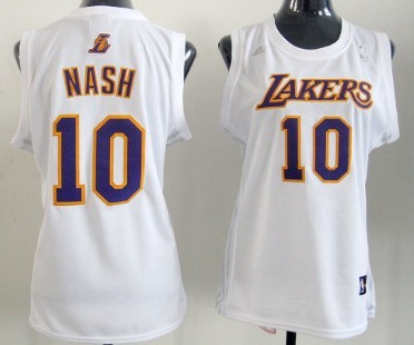 Women's Los Angeles Lakers #10 Steve Nash Revolution 30 Swingman White Jerseys,We sell and wholesale Women's Los Angeles Lakers #10 Steve Nash Revolution 30 Swingman White Jerseys on line form chian!