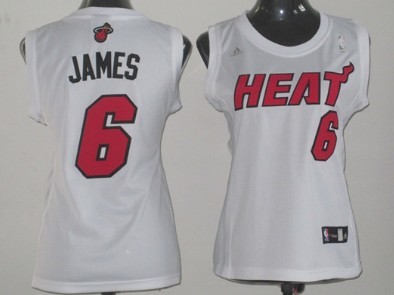 Women's Miami Heat #6 LeBron James Revolution 30 Swingman White Jerseys,We sell and wholesale Women's Miami Heat #6 LeBron James Revolution 30 Swingman White Jerseys on line form chian!