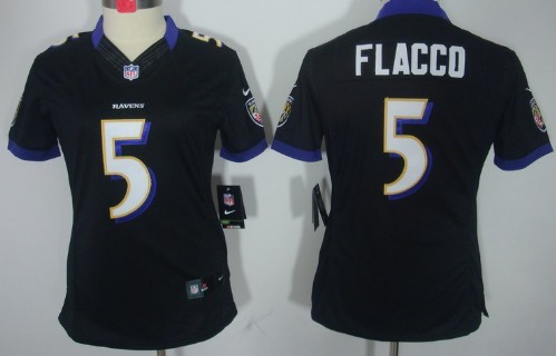 Women's Nike Limited Baltimore Ravens #5 Joe Flacco Black Jerseys,We sell and wholesale Women's Nike Limited Baltimore Ravens #5 Joe Flacco Black Jerseys on line form chian!