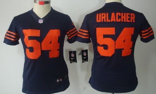 Women's Nike Limited Chicago Bears #54 Brian Urlacher Blue With Orange Jerseys,We sell and wholesale Women's Nike Limited Chicago Bears #54 Brian Urlacher Blue With Orange Jerseys on line form chian!