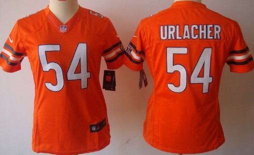 Women's Nike Limited Chicago Bears #54 Brian Urlacher Orange Jerseys,We sell and wholesale Women's Nike Limited Chicago Bears #54 Brian Urlacher Orange Jerseys on line form chian!