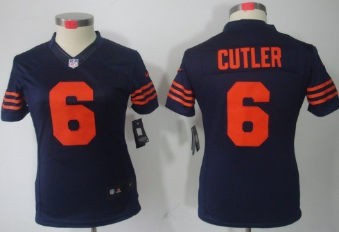 Women's Nike Limited Chicago Bears #6 Jay Cutler Blue With Orange Jerseys,We sell and wholesale Women's Nike Limited Chicago Bears #6 Jay Cutler Blue With Orange Jerseys on line form chian!