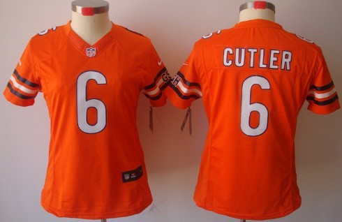 Women's Nike Limited Chicago Bears #6 Jay Cutler Orange Jerseys,We sell and wholesale Women's Nike Limited Chicago Bears #6 Jay Cutler Orange Jerseys on line form chian!