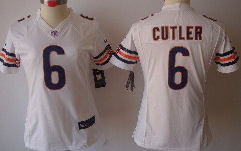 Women's Nike Limited Chicago Bears #6 Jay Cutler White Jerseys,We sell and wholesale Women's Nike Limited Chicago Bears #6 Jay Cutler White Jerseys on line form chian!