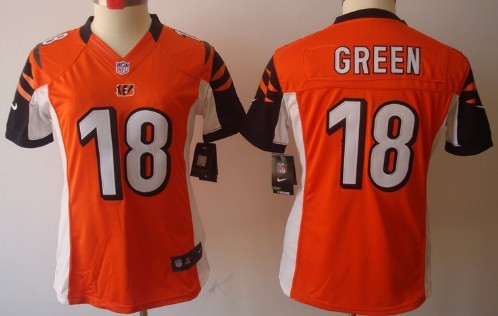 Women's Nike Limited Cincinnati Bengals #18 A.J. Green Orange Jerseys,We sell and wholesale Women's Nike Limited Cincinnati Bengals #18 A.J. Green Orange Jerseys on line form chian!