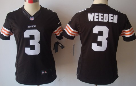 Women's Nike Limited Cleveland Browns #3 Brandon Weeden Brown Jerseys,We sell and wholesale Women's Nike Limited Cleveland Browns #3 Brandon Weeden Brown Jerseys on line form chian!