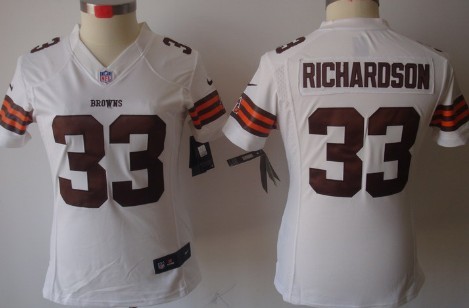 Women's Nike Limited Cleveland Browns #33 Trent Richardson White Jerseys,We sell and wholesale Women's Nike Limited Cleveland Browns #33 Trent Richardson White Jerseys on line form chian!