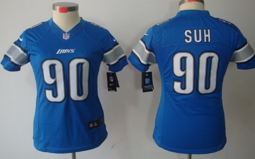 Women's Nike Limited Detroit Lions #90 Ndamukong Suh Light Blue Jerseys,We sell and wholesale Women's Nike Limited Detroit Lions #90 Ndamukong Suh Light Blue Jerseys on line form chian!
