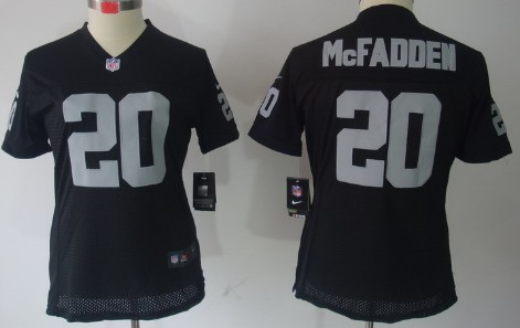 Women's Nike Limited Oakland Raiders #20 Darren McFadden Black Jerseys,We sell and wholesale Women's Nike Limited Oakland Raiders #20 Darren McFadden Black Jerseys on line form chian!