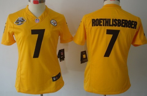 Women's Nike Limited Pittsburgh Steelers #7 Ben Roethlisberger Yellow Jerseys,We sell and wholesale Women's Nike Limited Pittsburgh Steelers #7 Ben Roethlisberger Yellow Jerseys on line form chian!
