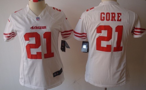 Women's Nike Limited San Francisco 49ers #21 Frank Gore White Jerseys,We sell and wholesale Women's Nike Limited San Francisco 49ers #21 Frank Gore White Jerseys on line form chian!