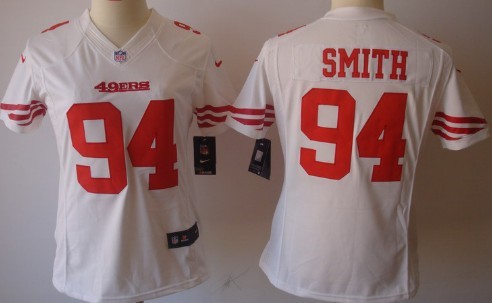 Women's Nike Limited San Francisco 49ers #94 Justin Smith White Jerseys,We sell and wholesale Women's Nike Limited San Francisco 49ers #94 Justin Smith White Jerseys on line form chian!