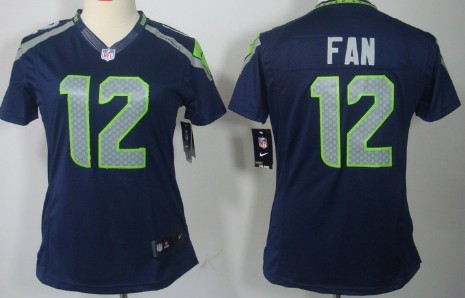 Women's Nike Limited Seattle Seahawks #12 Fan Blue Jerseys,We sell and wholesale Women's Nike Limited Seattle Seahawks #12 Fan Blue Jerseys on line form chian!