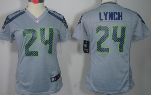 Women's Nike Limited Seattle Seahawks #24 Marshawn Lynch Gray Jerseys,We sell and wholesale Women's Nike Limited Seattle Seahawks #24 Marshawn Lynch Gray Jerseys on line form chian!