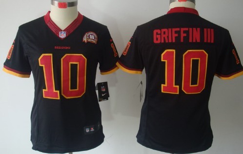 Women's Nike Limited Washington Redskins #10 Robert Griffin III Black Jerseys,We sell and wholesale Women's Nike Limited Washington Redskins #10 Robert Griffin III Black Jerseys on line form chian!