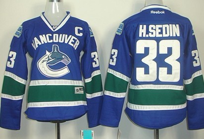 Women's Vancouver Canucks #33 Henrik Sedin Blue Jerseys,We sell and wholesale Women's Vancouver Canucks #33 Henrik Sedin Blue Jerseys on line form chian!