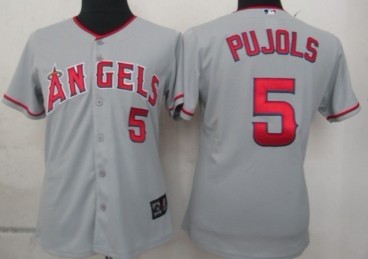 Womens Anaheim Angels #5 Albert Pujols Gray Jerseys,We sell and wholesale Womens Anaheim Angels #5 Albert Pujols Gray Jerseys on line form chian!