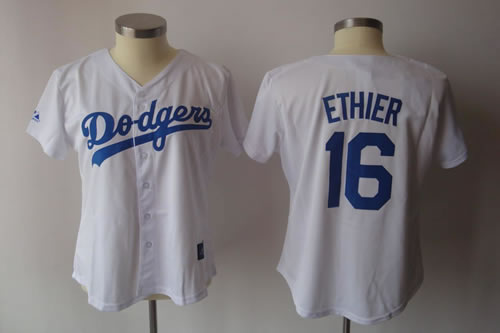 Womens Dodgers #16 Ethier white Jerseys,We sell and wholesale Womens Dodgers #16 Ethier white Jerseys on line form chian!