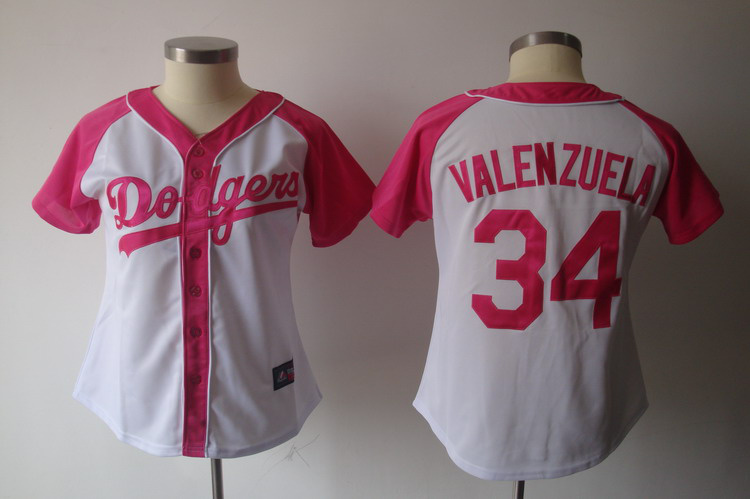 Womens Dodgers #34 Valenzuela White Jerseys,We sell and wholesale Womens Dodgers #34 Valenzuela White Jerseys on line form chian!