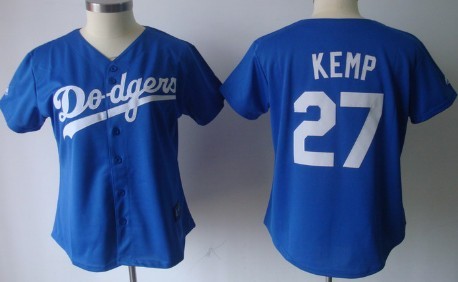 Womens Los Angeles Dodgers #27 Matt Kemp Blue Jerseys,We sell and wholesale Womens Los Angeles Dodgers #27 Matt Kemp Blue Jerseys on line form chian!