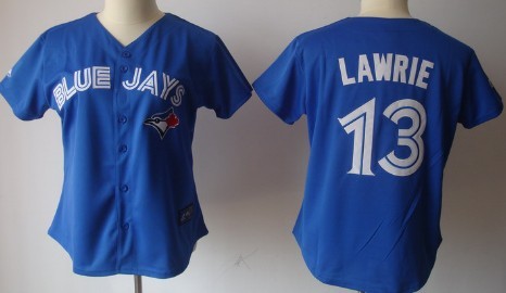 Womens Toronto Blue Jays #13 Brett Lawrie Blue Jerseys,We sell and wholesale Womens Toronto Blue Jays #13 Brett Lawrie Blue Jerseys on line form chian!