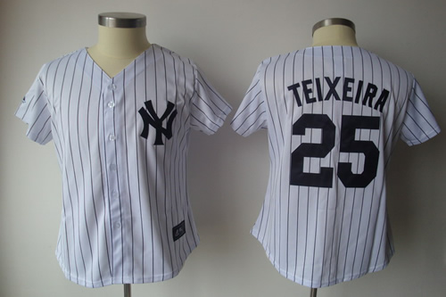 Womens Yankees #25 Teixeira white pinstripe 2011 Jerseys,We sell and wholesale Womens Yankees #25 Teixeira white pinstripe 2011 Jerseys on line form chian!