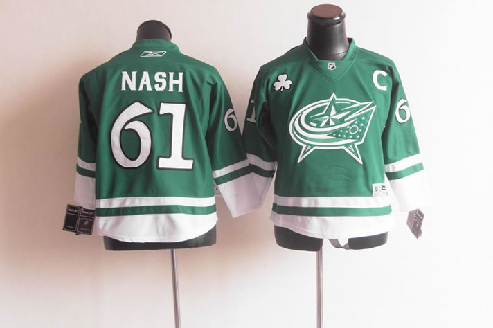 Youth Blue Jackets #61 NASH green Jerseys,We sell and wholesale Youth Blue Jackets #61 NASH green Jerseys on line form chian!