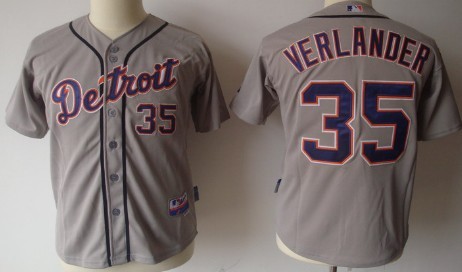 Youth Detroit Tigers #35 Justin Verlander Gray Jerseys,We sell and wholesale Youth Detroit Tigers #35 Justin Verlander Gray Jerseys on line form chian!
