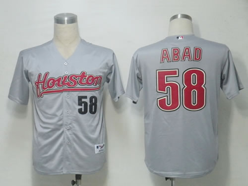 Youth Houston Astros #58 Abad Grey Jerseys,We sell and wholesale Youth Houston Astros #58 Abad Grey Jerseys on line form chian!