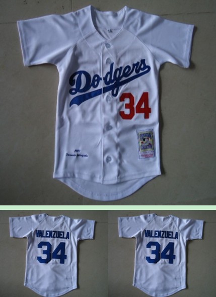 Youth Los Angeles Dodgers #34 VALENZUELA white Jerseys,We sell and wholesale Youth Los Angeles Dodgers #34 VALENZUELA white Jerseys on line form chian!