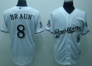 Youth Milwaukee Brewers #8 Braun White Kid Jerseys,We sell and wholesale Youth Milwaukee Brewers #8 Braun White Kid Jerseys on line form chian!