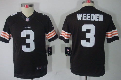 Youth Nike Limited Cleveland Browns #3 Brandon Weeden Brown Jerseys,We sell and wholesale Youth Nike Limited Cleveland Browns #3 Brandon Weeden Brown Jerseys on line form chian!