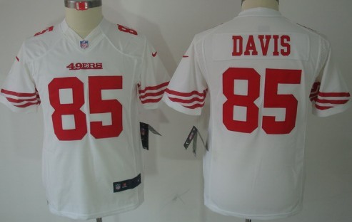 Youth Nike Limited San Francisco 49ers #85 Vernon Davis White Jerseys,We sell and wholesale Youth Nike Limited San Francisco 49ers #85 Vernon Davis White Jerseys on line form chian!