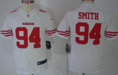 Youth Nike Limited San Francisco 49ers #94 Justin Smith White Jerseys,We sell and wholesale Youth Nike Limited San Francisco 49ers #94 Justin Smith White Jerseys on line form chian!