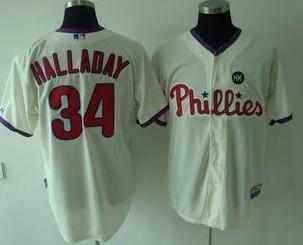 Youth Philadelphia Phillies #34 Roy Halladay Cream Jerseys,We sell and wholesale Youth Philadelphia Phillies #34 Roy Halladay Cream Jerseys on line form chian!