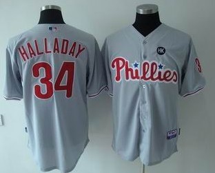 Youth Philadelphia Phillies #34 Roy Halladay Gray Jerseys,We sell and wholesale Youth Philadelphia Phillies #34 Roy Halladay Gray Jerseys on line form chian!