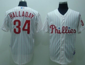 Youth Philadelphia Phillies #34 Roy Halladay White Pinstripe Jerseys,We sell and wholesale Youth Philadelphia Phillies #34 Roy Halladay White Pinstripe Jerseys on line form chian!
