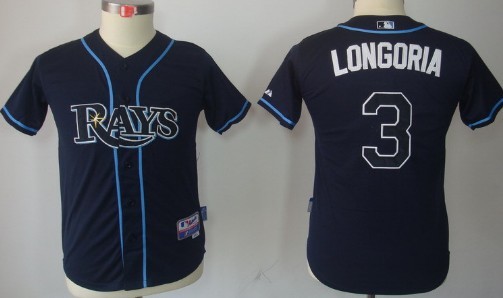 Youth Tampa Bay Rays #3 Evan Longoria Navy Blue Jerseys,We sell and wholesale Youth Tampa Bay Rays #3 Evan Longoria Navy Blue Jerseys on line form chian!