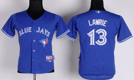Youth Toronto Blue Jays #13 Brett Lawrie 2012 Blue Jerseys,We sell and wholesale Youth Toronto Blue Jays #13 Brett Lawrie 2012 Blue Jerseys on line form chian!