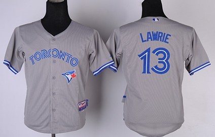 Youth Toronto Blue Jays #13 Brett Lawrie 2012 Gray Jerseys,We sell and wholesale Youth Toronto Blue Jays #13 Brett Lawrie 2012 Gray Jerseys on line form chian!