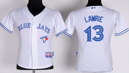 Youth Toronto Blue Jays #13 Brett Lawrie 2012 White Jerseys,We sell and wholesale Youth Toronto Blue Jays #13 Brett Lawrie 2012 White Jerseys on line form chian!