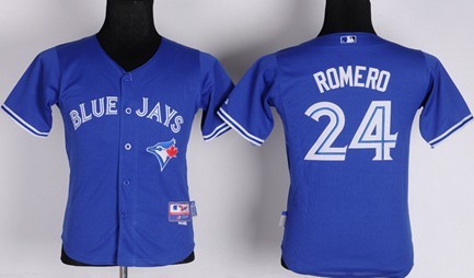 Youth Toronto Blue Jays #24 Ricky Romero 2012 Blue Jerseys,We sell and wholesale Youth Toronto Blue Jays #24 Ricky Romero 2012 Blue Jerseys on line form chian!