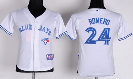 Youth Toronto Blue Jays #24 Ricky Romero 2012 White Jerseys,We sell and wholesale Youth Toronto Blue Jays #24 Ricky Romero 2012 White Jerseys on line form chian!