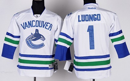 Youth Vancouver Canucks #1 Roberto Luongo White Jerseys,We sell and wholesale Youth Vancouver Canucks #1 Roberto Luongo White Jerseys on line form chian!