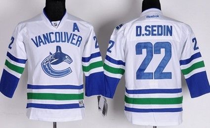 Youth Vancouver Canucks #22 Daniel Sedin White Jerseys,We sell and wholesale Youth Vancouver Canucks #22 Daniel Sedin White Jerseys on line form chian!