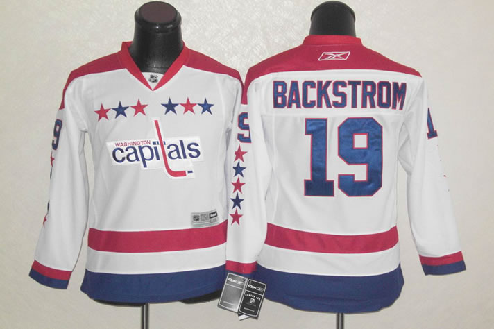 Youth Washington Capitals #19 backstrom Classic white Jerseys,We sell and wholesale Youth Washington Capitals #19 backstrom Classic white Jerseys on line form chian!