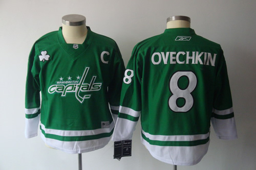 Youth Washington Capitals #8 Ovechkin Green with C Patch Jerseys,We sell and wholesale Youth Washington Capitals #8 Ovechkin Green with C Patch Jerseys on line form chian!
