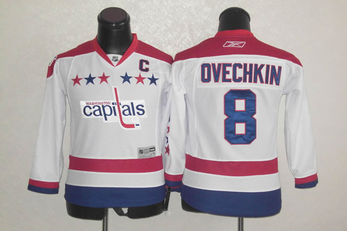 Youth Washington Capitals #8 backstrom Classic white Jerseys,We sell and wholesale Youth Washington Capitals #8 backstrom Classic white Jerseys on line form chian!