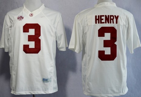 Alabama Crimson Tide #3 Derrick Henry 2013 White Limited Jerseys,We sell and wholesale Alabama Crimson Tide #3 Derrick Henry 2013 White Limited Jerseys on line form chian!